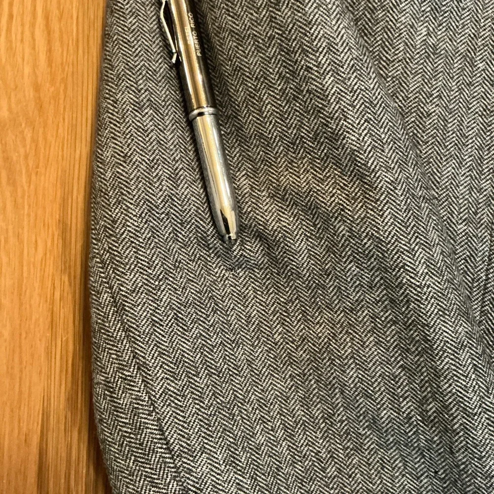 Banana Republic Marzotto Super 110s Wool Blazer 42R Gray‎ Herringbone Slim Fit